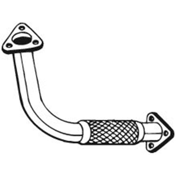 1 tuyau d'échappement Bosal 823845