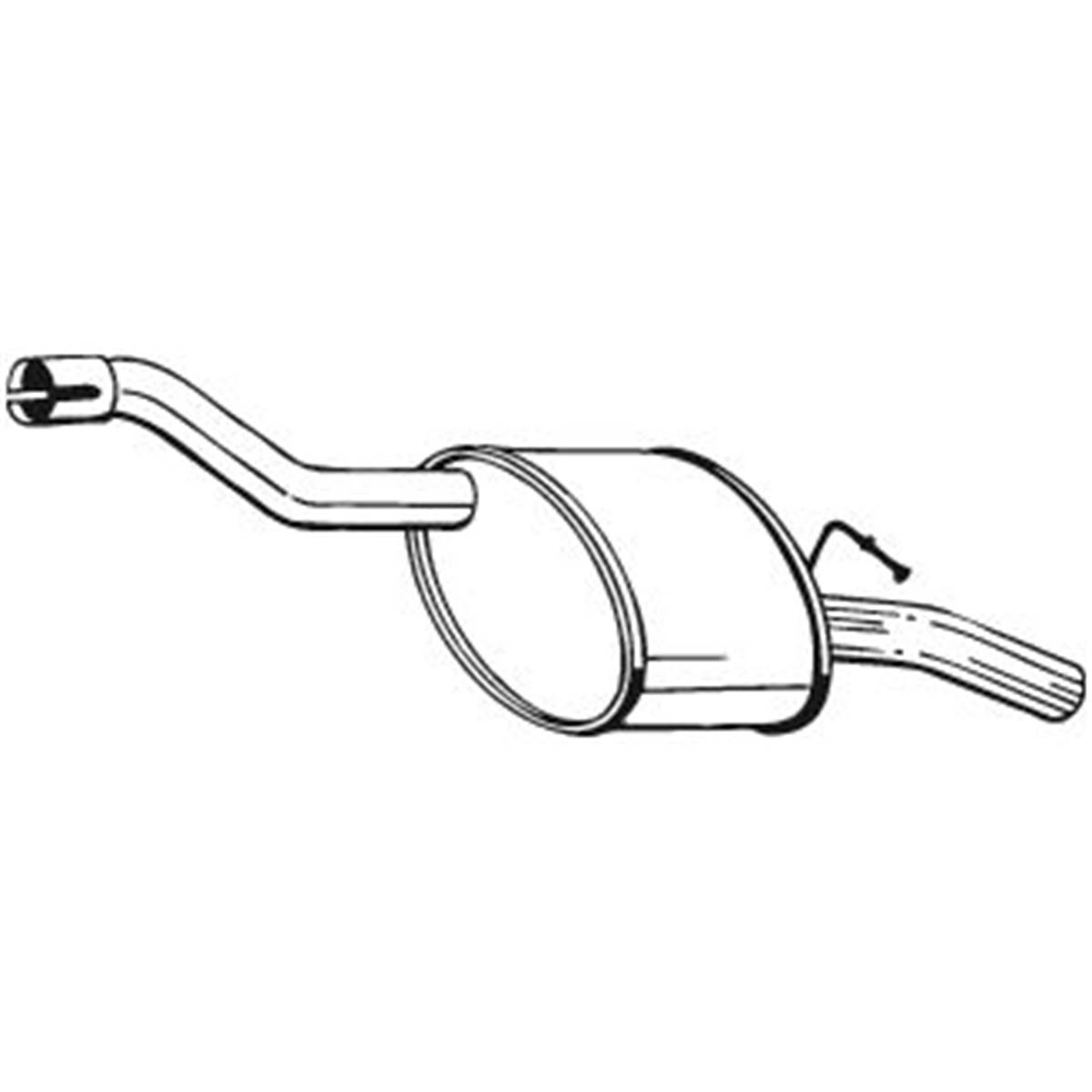 Silencieux D'échappement Arrière Bosal 154325