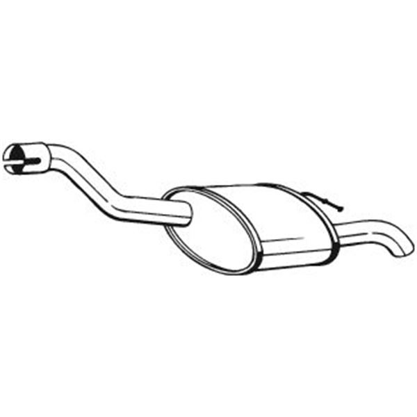 1 silencieux d'échappement arrière Bosal 154375