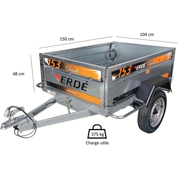 Remorque Erdé 153
