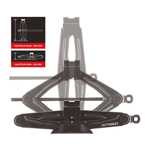 Cric losange 1T levage 250/330 mm Autobest