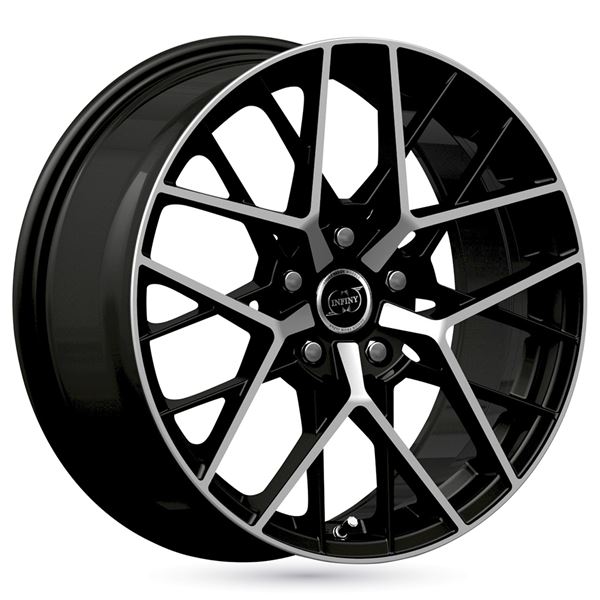 Jante aluminium Infiny 19 pouces Noir Face Polie