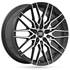 Jante aluminium Racer 18 pouces Noir Brillant Face Polie