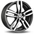 Jante aluminium Racer 19 pouces Gris Face Polie