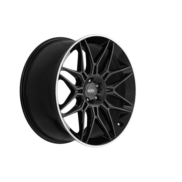 Jante aluminium Dotz 21 pouces Noir Bord Poli Longbeach Dark