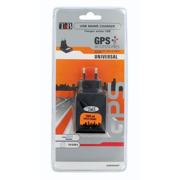 Chargeur secteur USB pliable T'NB