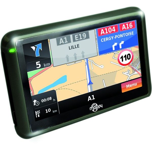 GPS MAPPY pas cher GPS nomade, embarqué, Bluetooth Feu Vert