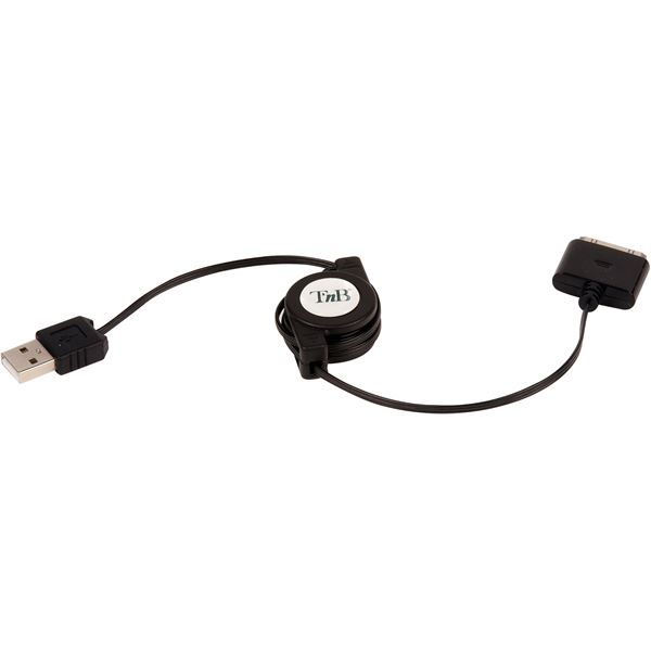 Câble rétractable de recharge et de synchronisation pour iPad T'NB