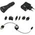 Pack de recharge rétractable AC/DC universel téléphonie mobile T'NB