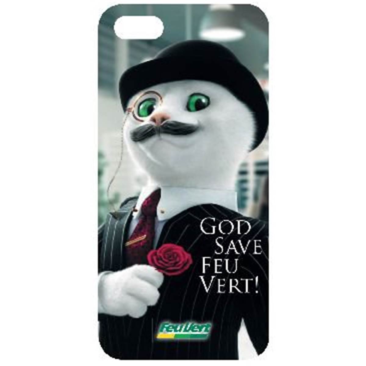 Coque Iphone 4 Chat Anglais Feu Vert