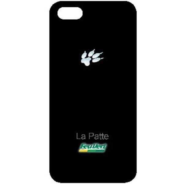 Coque iPhone 5 patte de chat Feu Vert