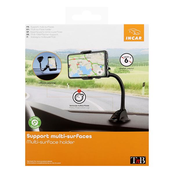 Support machoire flexible sur pare-brise / tableau de bord T'nB