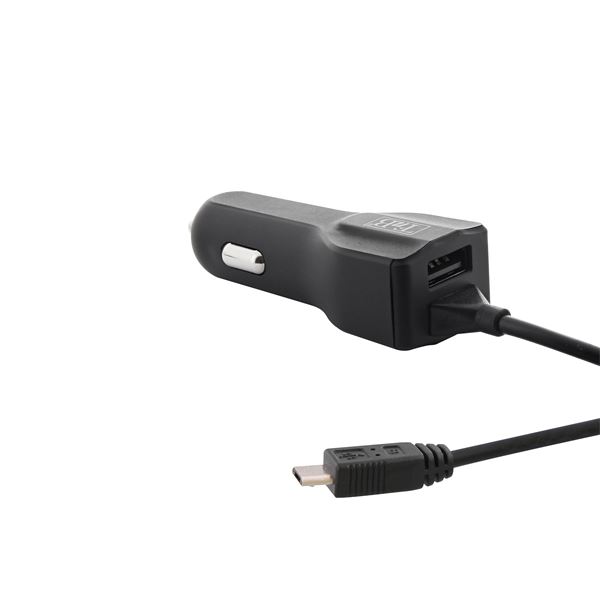 Chargeur allume-cigare 1 entrée USB avec câble Micro USB T'nB