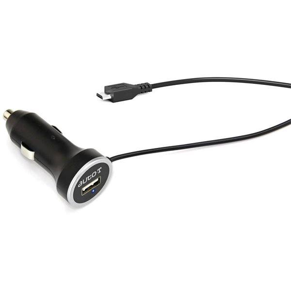 Prise allume cigare 12V/24V avec sortie USB + câble rallonge micro USB AUTO-T