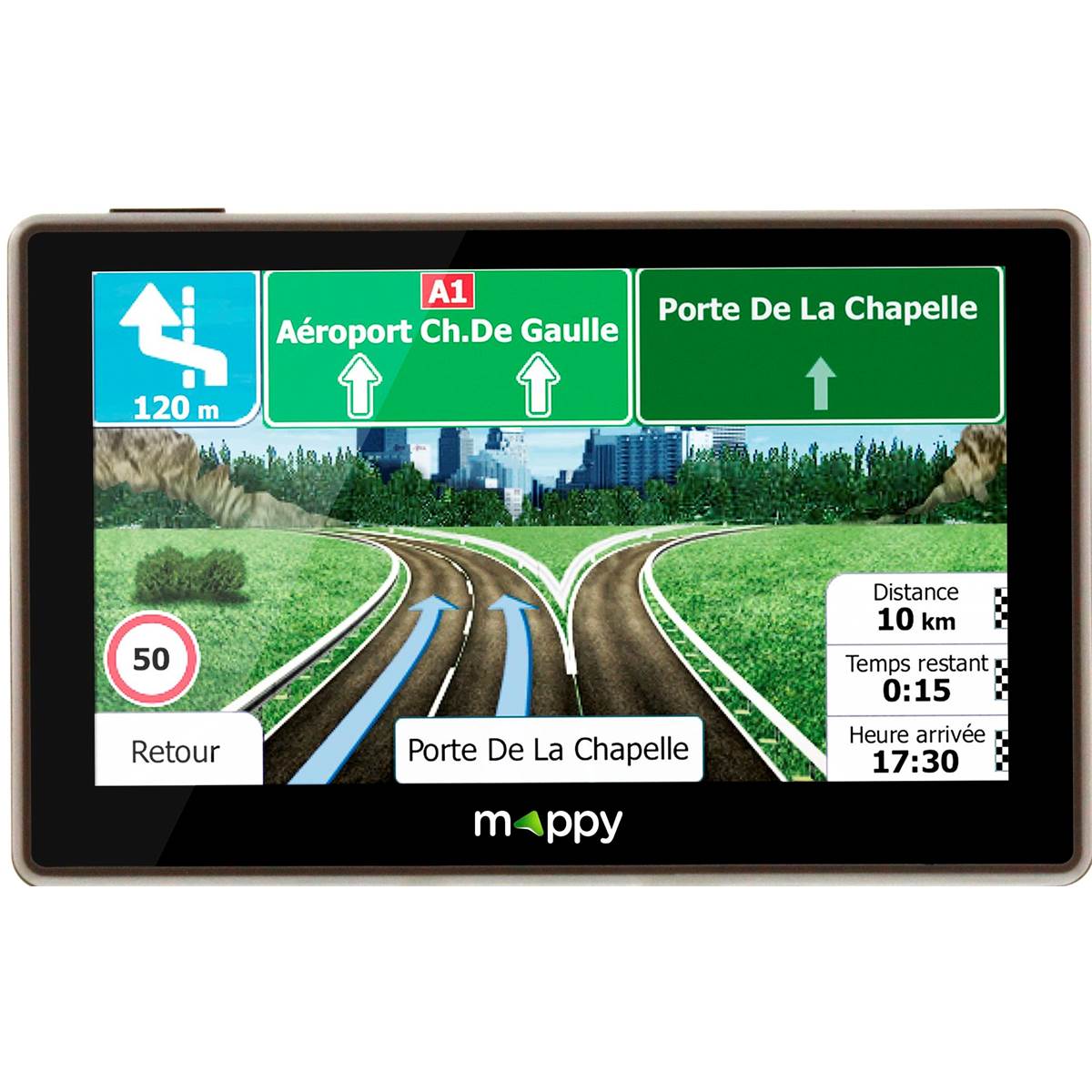 MAPPY Ulti E538 S GPS 5- Carte à vie