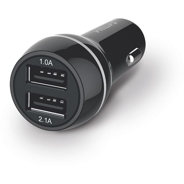 Chargeur allume cigare 2 USB Philips