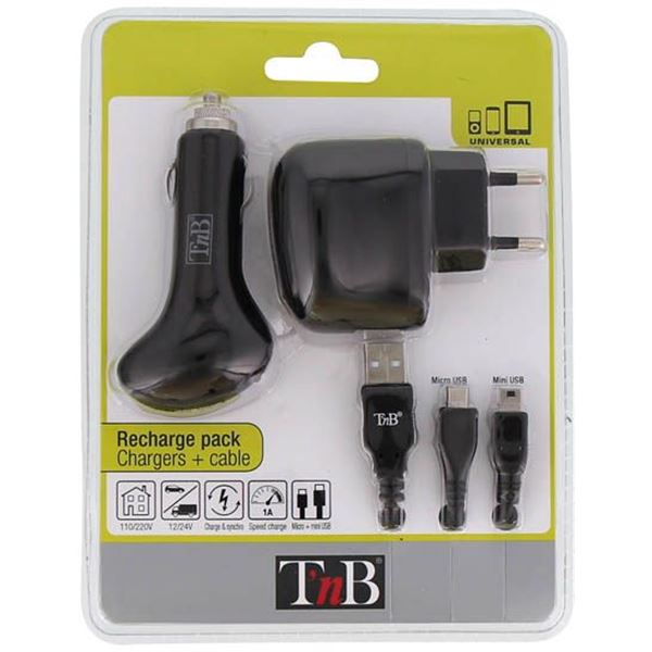Pack de voyage charge Smartphone T'nB