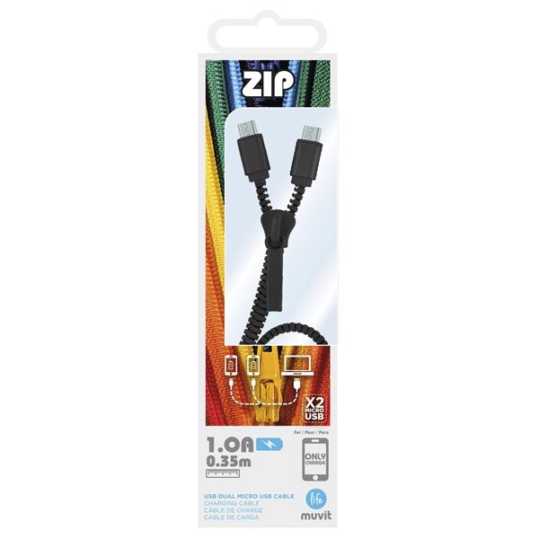 Câble USB ZIP NOIR