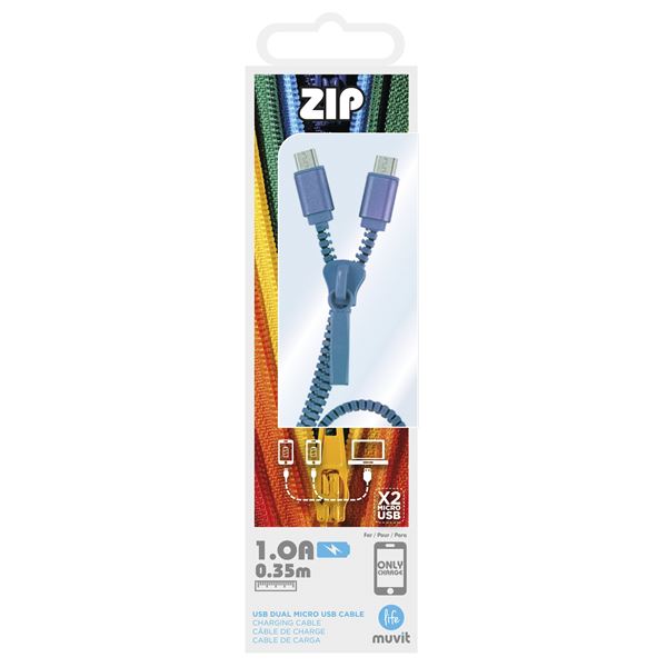 Câble USB ZIP BLEU