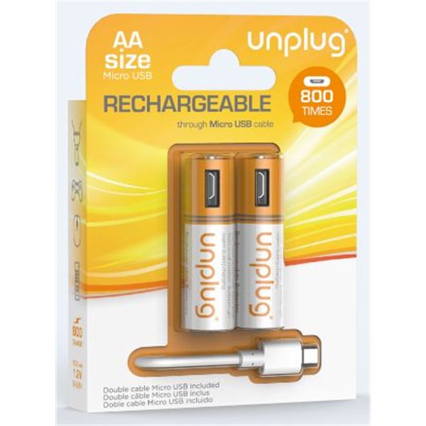 Piles AA rechargeable par USB, USBCell achat vente écologique