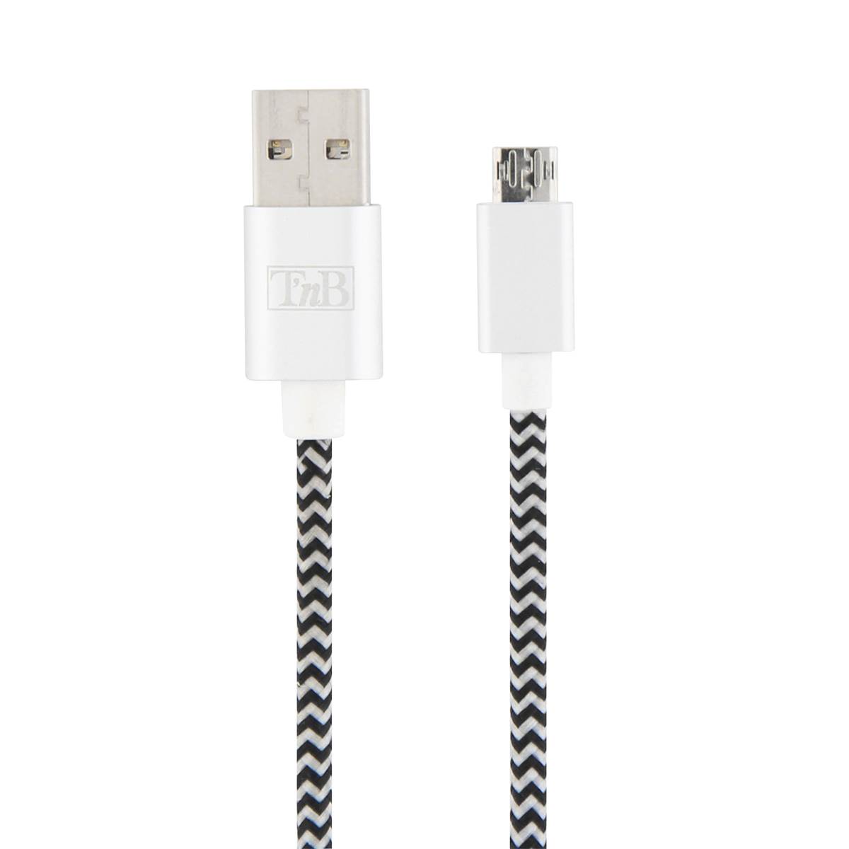 Câble Usb / Micro Usb Réversible 2m T'nb