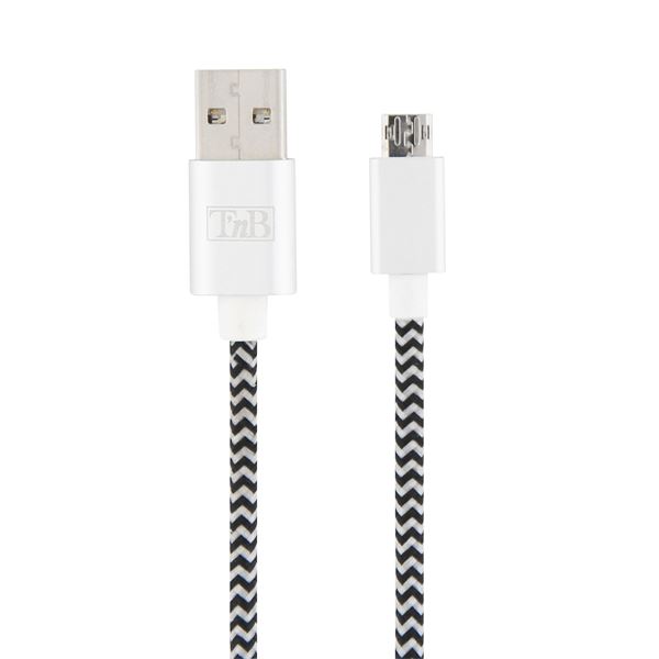Câble USB / Micro USB  réversible 2m T'nB