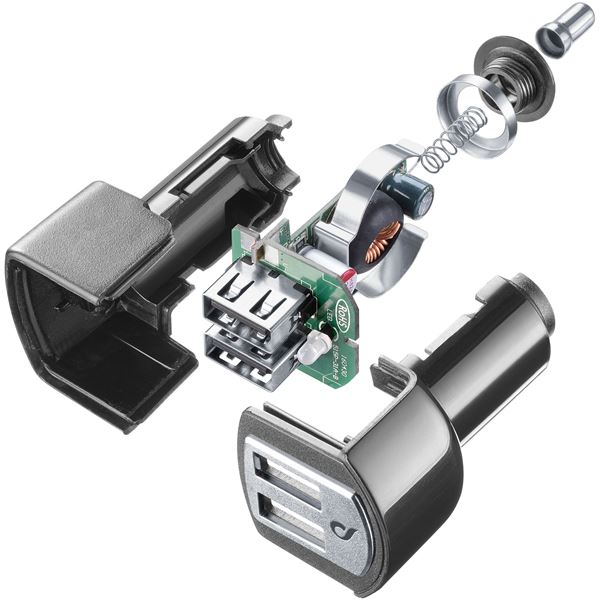 Chargeur allume-cigare 2 entrées 4A Cellular Line