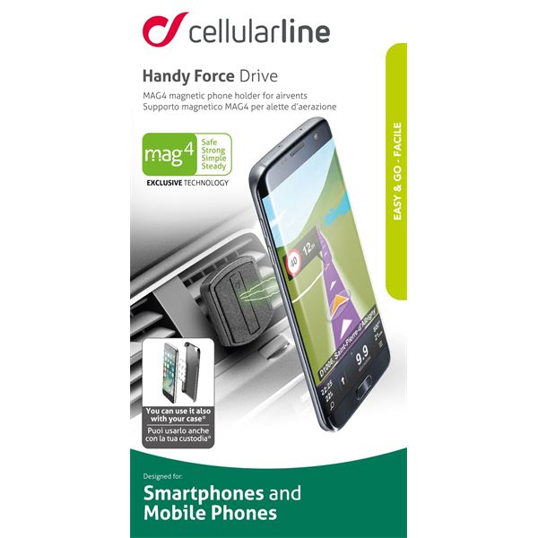 Support magnétique sur grille d'aération Cellular Line
