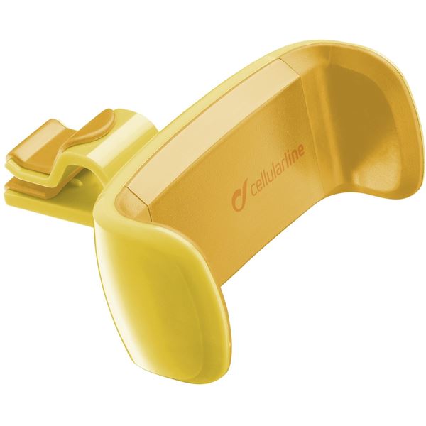 Support pince jaune sur grille d'aération Cellular Line