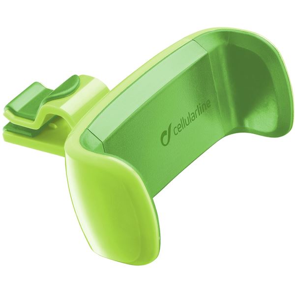 Support pince vert sur grille d'aération Cellular Line
