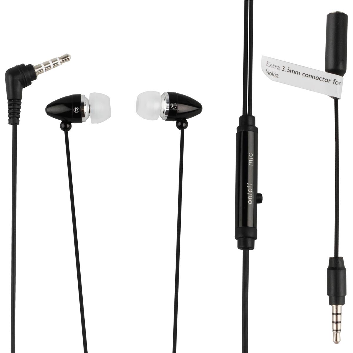 Écouteurs Intra-auriculaires Noirs Muvit