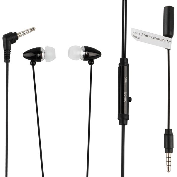 Écouteurs intra-auriculaires noirs Muvit
