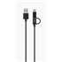 CABLE USB/MICRO USB/USB-C 1M