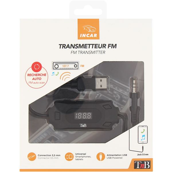 TRANSMETTEUR FM ALIMENTE USB