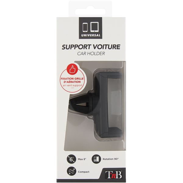 Support grille aération universel T'nB - Noir avec drapeau UK - UHOLDSMARTK