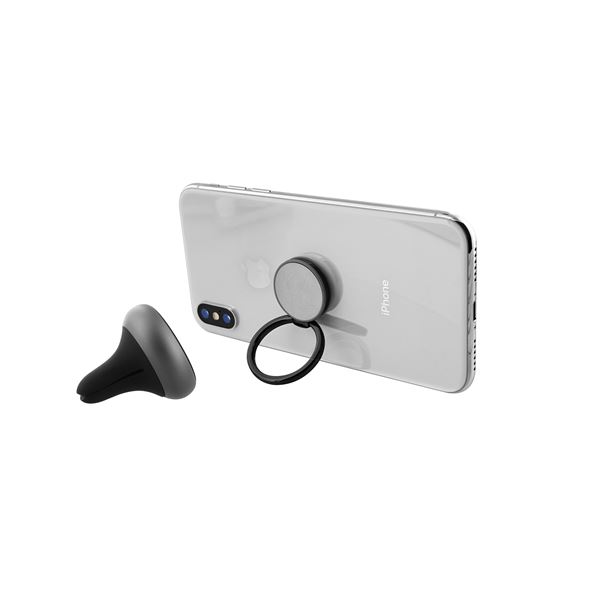 Bague + support smartphone magnetique sur grille d'aération T'nB