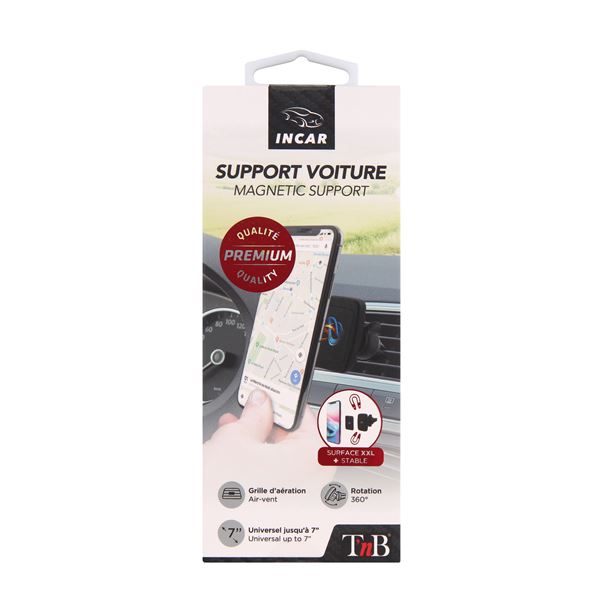 Support magnétique premium sur grille d'aération T'nB