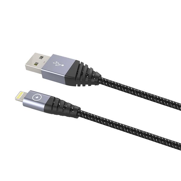 CABLE LIGHTNING MFI 1,2m GRIS MUVIT