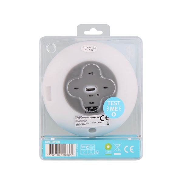Enceinte LUMI lumineuse bluetooth bleu - TNB