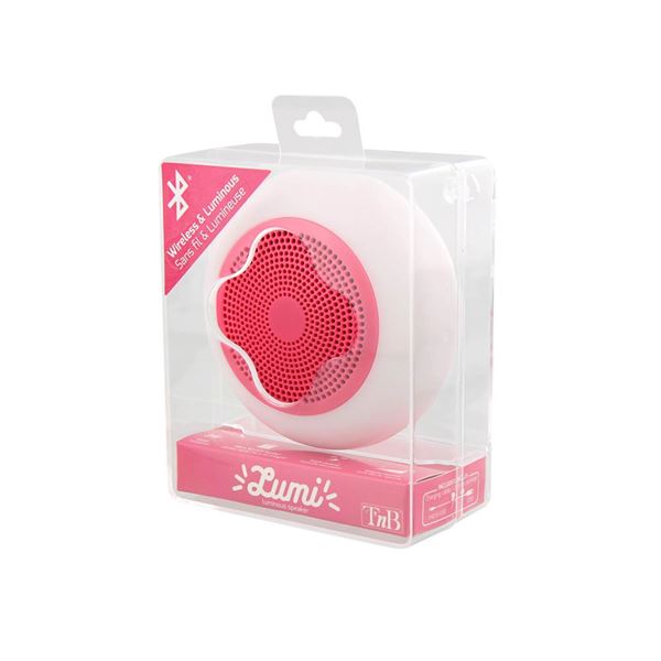 Enceinte lumineuse bluetooth rose - TNB