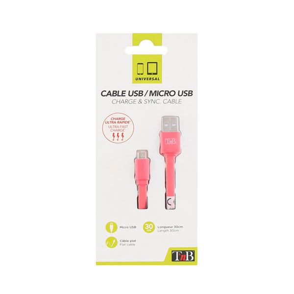 Câble de charge micro-usb Rose - TNB