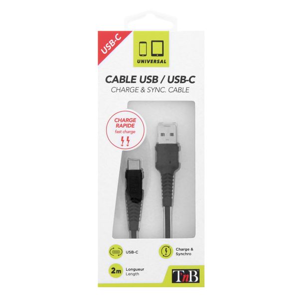 Câble USB/USB-C 2m T'nB