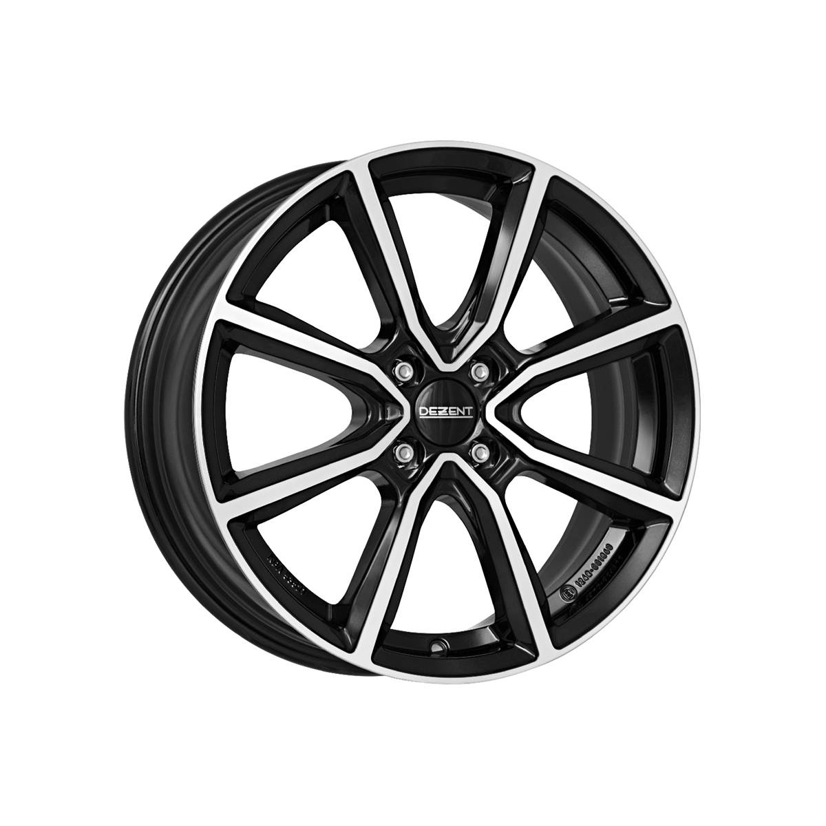 Jante Aluminium Dezent 17 Pouces Noir / Face Miroir