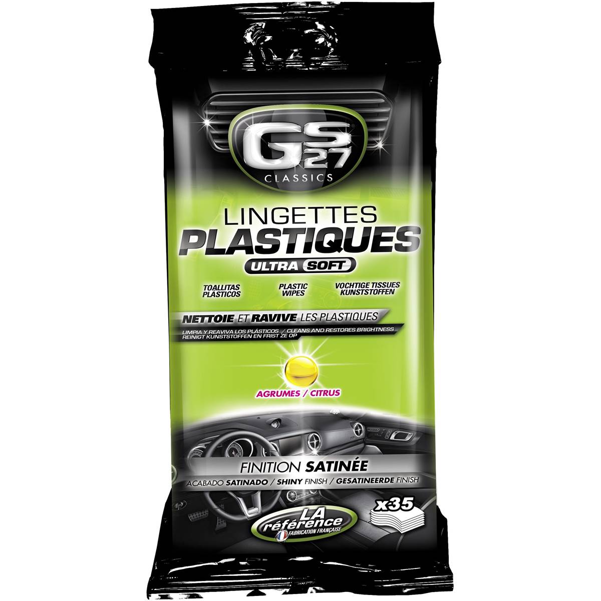 35 Lingettes plastiques GS27 Classics