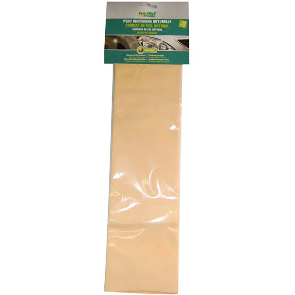 Peau de chamois naturelle Feu Vert 40 x 51 cm