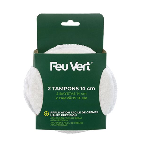 Lot de 2 tampons applicateurs de crème FEU VERT