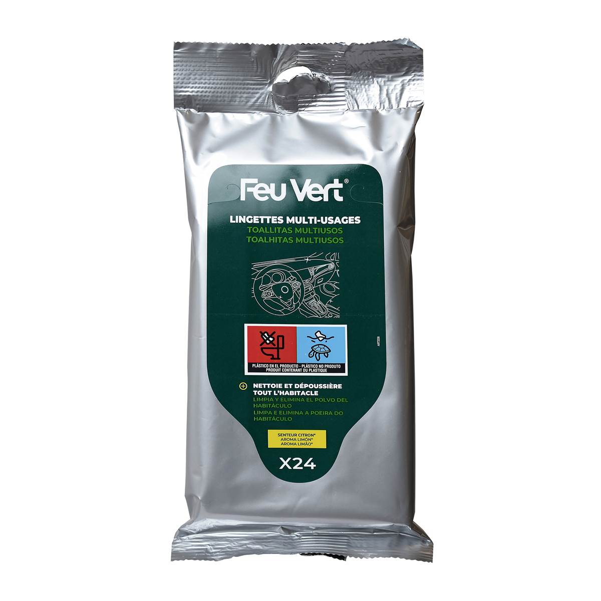24 Lingettes Multiusage Feu Vert