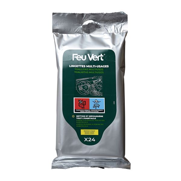 24 lingettes multiusage FEU VERT