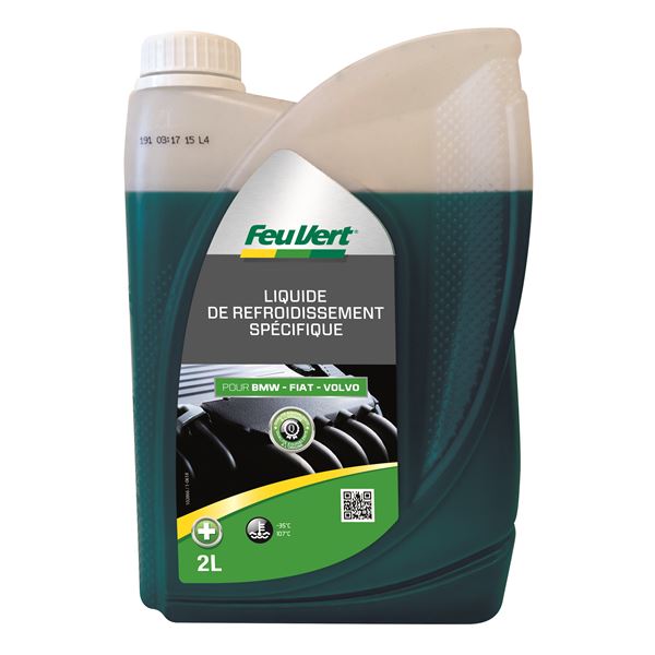 Liquide de refroidissement pour BMW / Fiat / Volvo 35° 2L Feu Vert