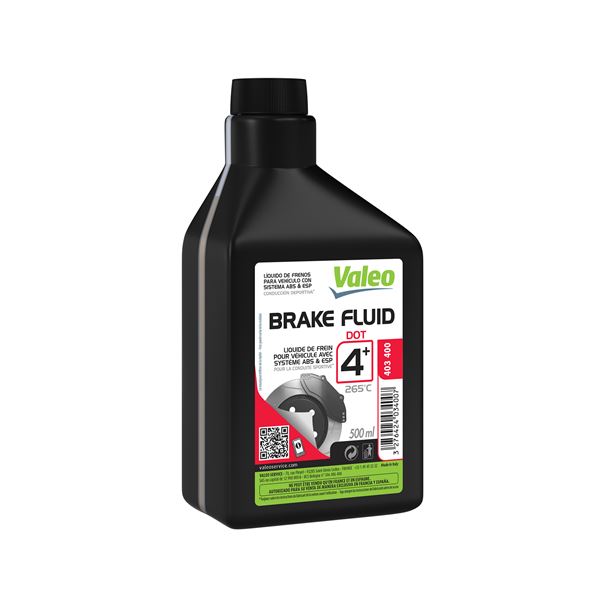 Liquide de frein Dot 4+ Valeo 500 ml Feu Vert